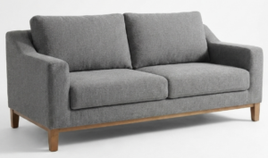 Havana 3 Seater In Mid Grey Fabric