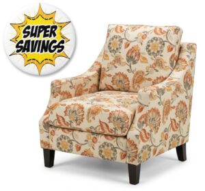 Heritage 1 Seater In Silvie Coral Fab 795X900X900H