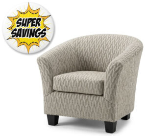 Hilton Tub Chair In Voyage Sable Fabric