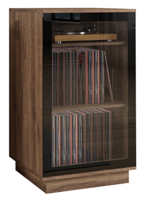 Hollywood Hifi Unit Dark Oak 550X550X1000H