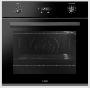 Haier Single Built In Oven 70L 8 Funct Black Pryo