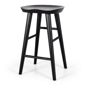 Fuji Barstool Black Oak 390x365x650