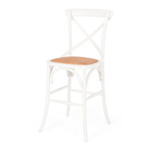 Villa X-Back Barstool Aged White 1 Only