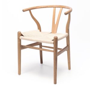 Wishbone Natural Oak & Rope Dining Chair