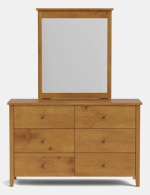 Ivydale 6Dr Dresser & Mirror 1312X450X1700 Nz Made