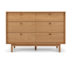 Rotterdam 6 Dr Oak Chest 1250X450X860H