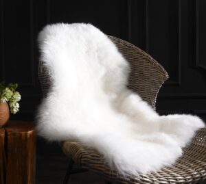 Ivory Nz Sheepskin Single 60X90Cm 100% Nz Wool