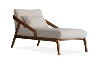 Boucle Upholstered Mid Century Chaise 160X76X84