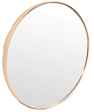 Bella Round Wall Mirror 60Cm Brass