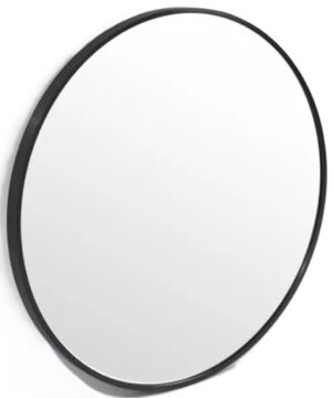 Bella Round Wall Mirror 80Cm Black