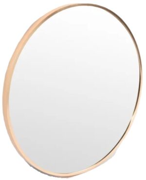 Bella Round Wall Mirror 80Cm Brass