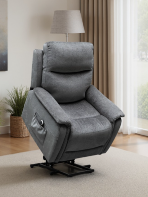 Josh Lifter Chair In Venice Liquorice Fabric