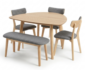 Foxton D Shape 5Pc Dining Suite