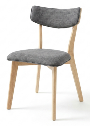 Foxton Grey Fabric Upholstered Dining Chair