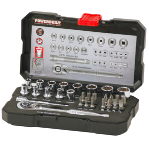 Powerbuilt 1/4In 30Pc Metric Socket Set