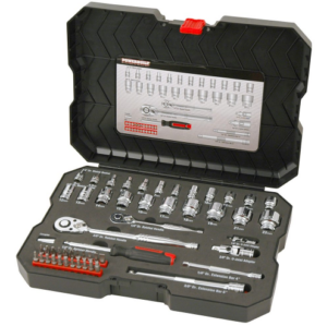 Powerbuilt 1/4In 3/8In 53Pc Metric Socket Set