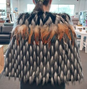 Korowai Hauhere Brown Feathers Half Length 100X50H