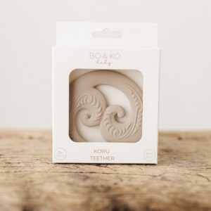 Bo & Ko Baby Koru Teether Latte