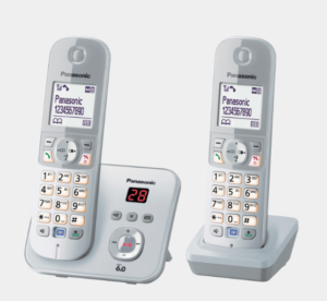 Panasonic Cordless Telephones Twin Pack Pearl Silv