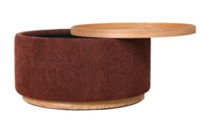Miami Tray Ottoman Xl Burnt Ochre Fabric 850X850