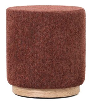 Miami Sml Ottoman Burnt Ochre Fabric 420X420X455H