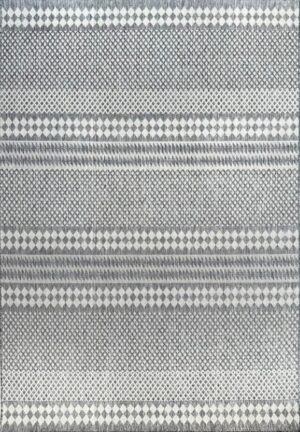 Lakehouse Stripe Grey Indoor Outdoor Rug 1.2X1.7M
