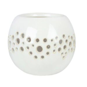 Layla Candle Holder Ecru Ceramic