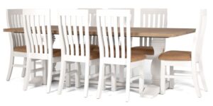 Parisian 2400 Table + 8 Dining Chairs