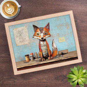 Orange Fox Lap Tray