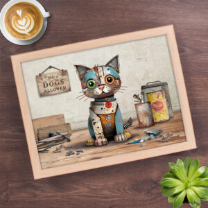 Blue Kitten Lap Tray
