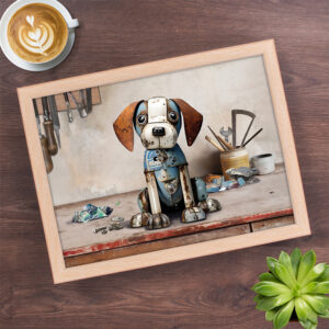 Blue Puppy Lap Tray