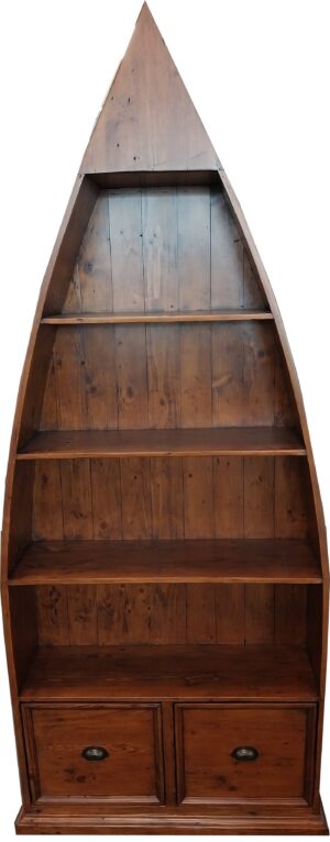 Irish Coast Boat Shaped Bookcase 840x320x2050