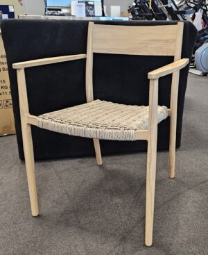 Lima Outdoor Dining Chair Woodlook Aluminium 4Only