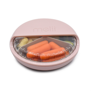 Melii Spin Snack Container Pink/Grey