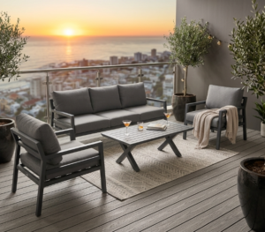 Mantua Outdoor 3 Seater + 2 Chairs + Coffee Table