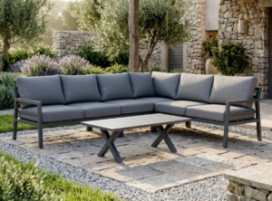 Mantua Outdoor Corner Lounge Set + Coffee Table