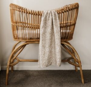 Bo & Ko Baby Maori Pepi Wrap Mocha 120X120Cm