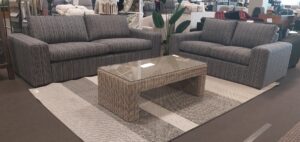 Matakana 2 + 3 Seater In Aquatic Lake Fabric Nz Ma