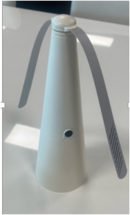 Compact Bug Fan White - Takes 2 Aa Batteries