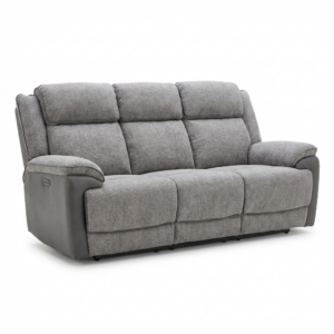 Mckenzie 3 Seater Electric Recliner Dark Grey