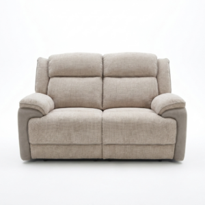 Mckenzie 2 Seater Electric Recliner Lt Grey Oos