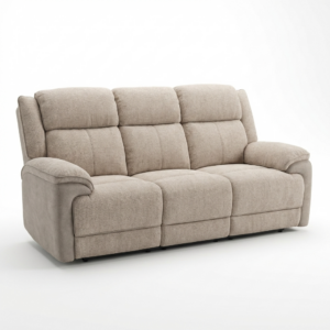 Mckenzie 3 Seater Electric Recliner Light Grey