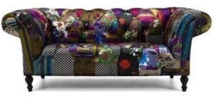 Patchwork Loveseat Multi Fabric 1800x960x770