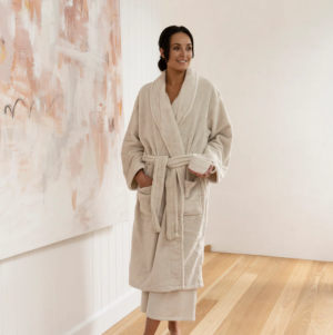 Stone Microplush Robe L/Xl