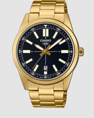 Casio Classic Gold Black Analogue Watch