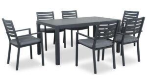 Matzo Gunmetal Table 1600X900X750H +6 Mayfair Chai