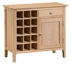 Queenstown Oak Wine Cabinet 90X35X75H