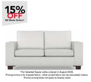 Napier 2 Seater In A Grade Fabric 1800X1020X900H