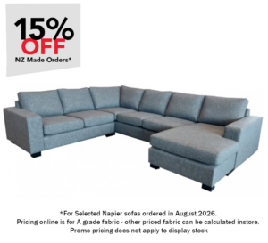 Napier 3 Corner 2 + Chaise In A Grade Fabric