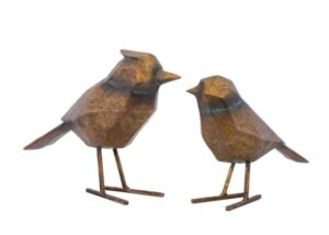 Ohio Birds Set Of 2 Bronze 18.5Cm High